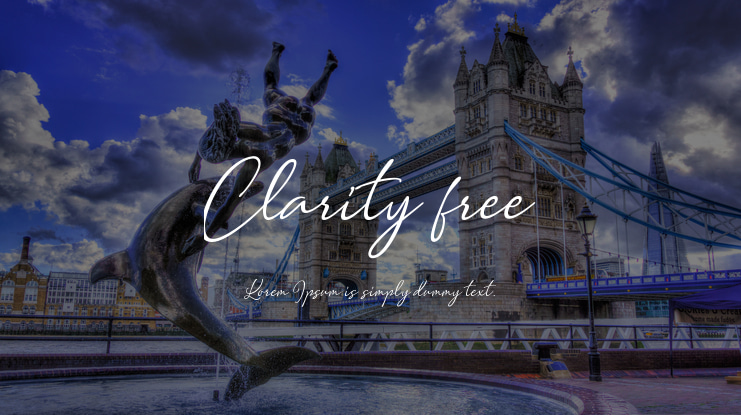Clarity free Font