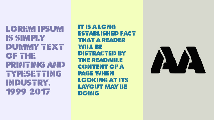 Vicious Stencil Font