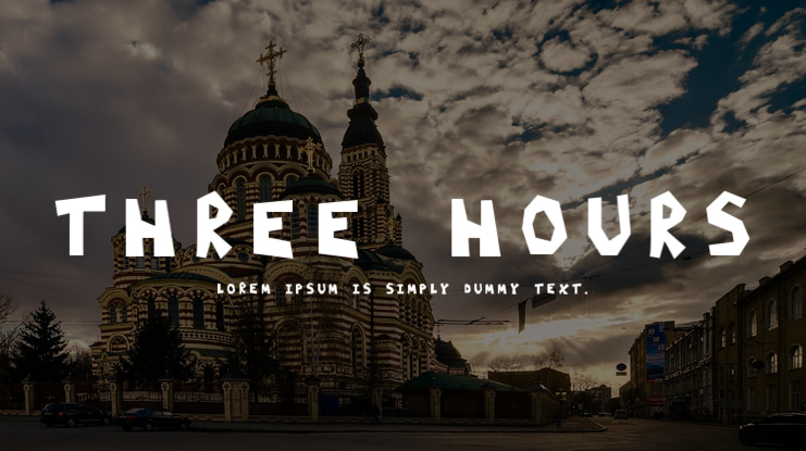 Three Hours Font