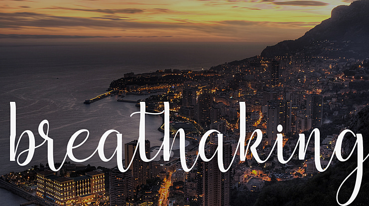 breathaking Font Family