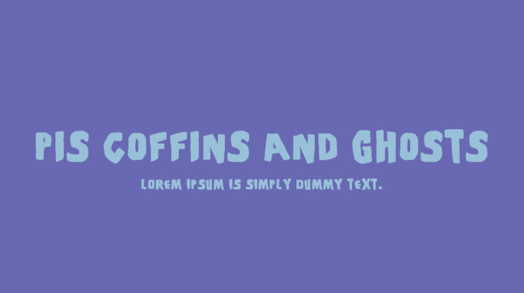 PiS Coffins and Ghosts Font