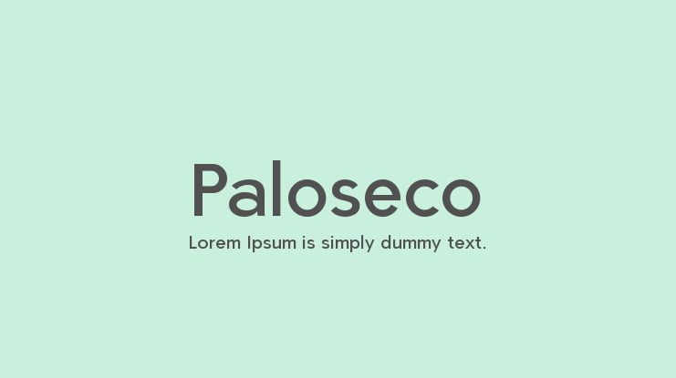 Paloseco Font Family