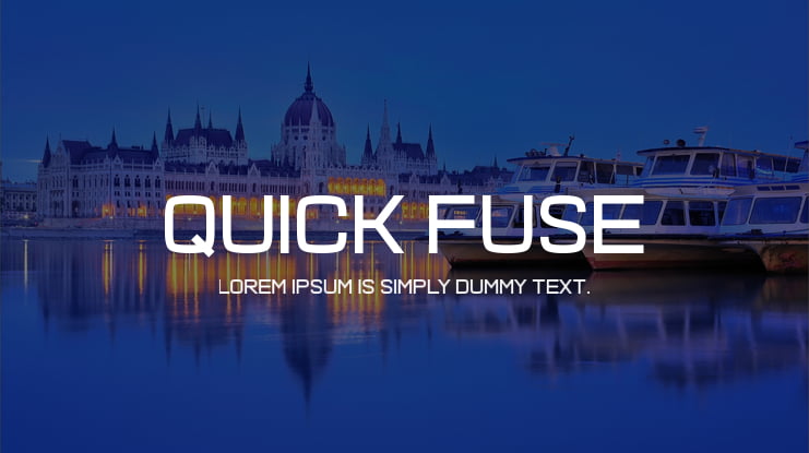 Quick Fuse Font