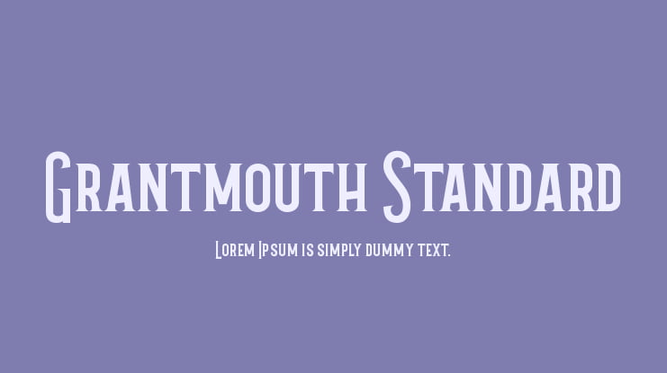 Grantmouth Standard Font