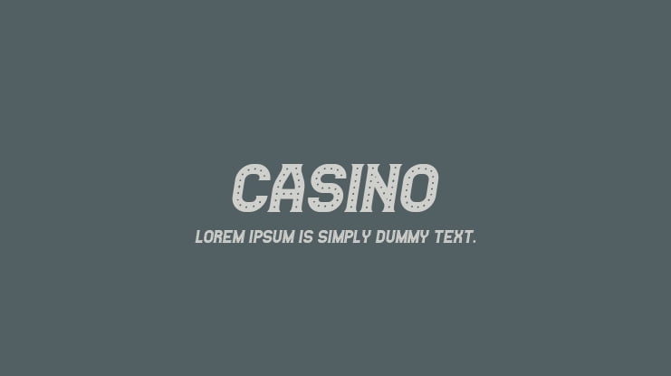 Casino Font Family