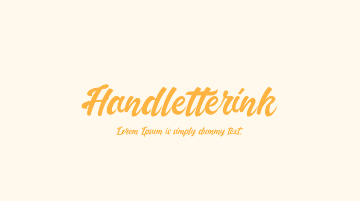 Handletterink Font