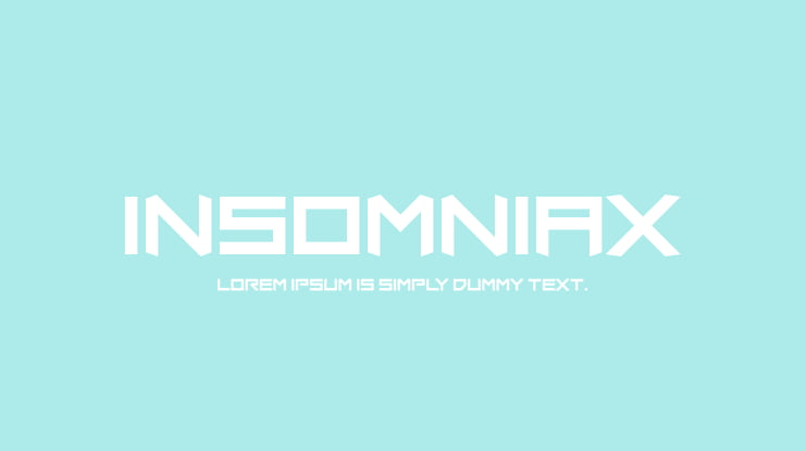 Insomniax Font