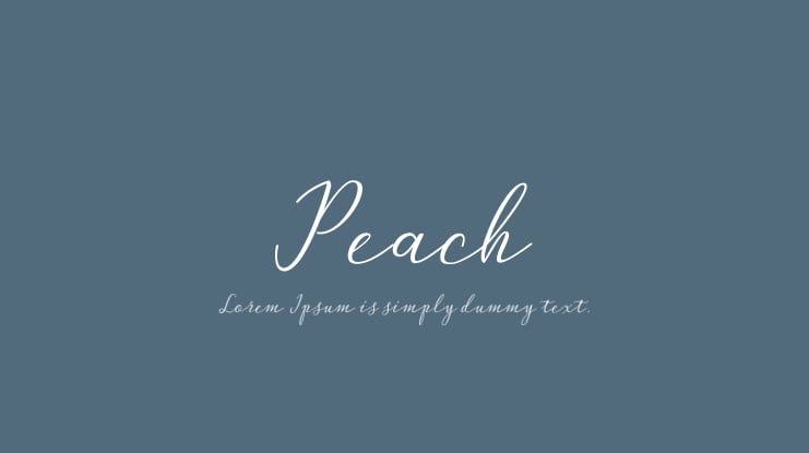 Peach Font