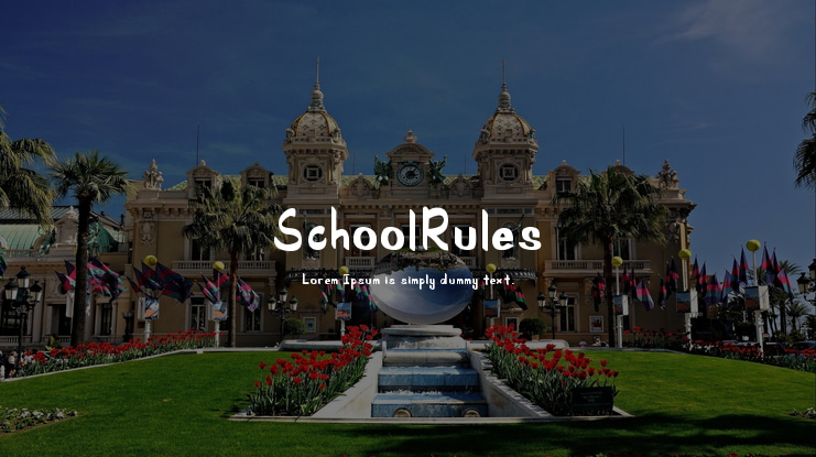 SchoolRules Font Family