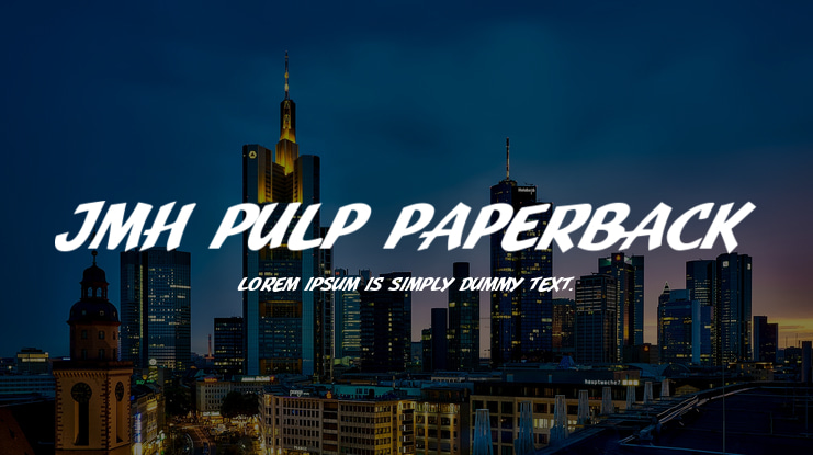 JMH Pulp Paperback Font Family