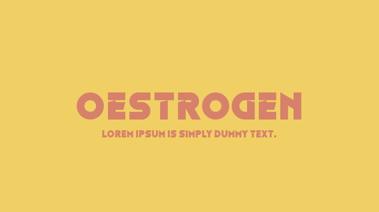 Oestrogen Font