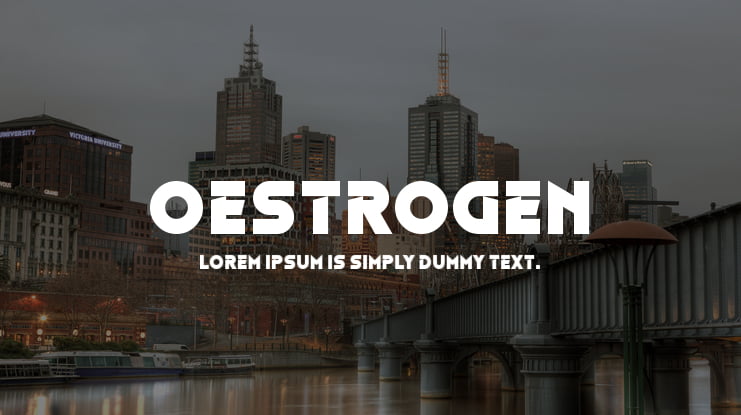 Oestrogen Font