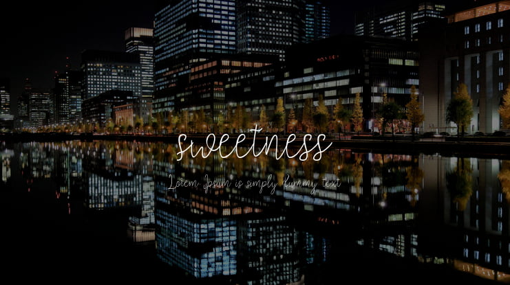 sweetness Font