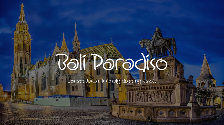 Bali Paradiso Font Family