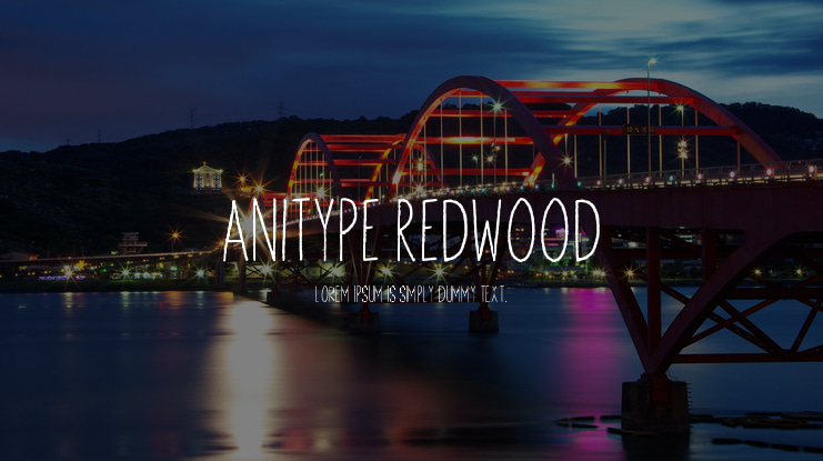 Anitype Redwood Font Family