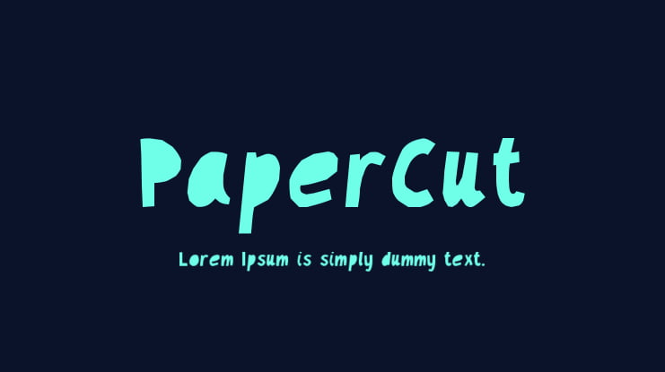PaperCut Font