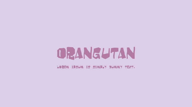 Orangutan Font