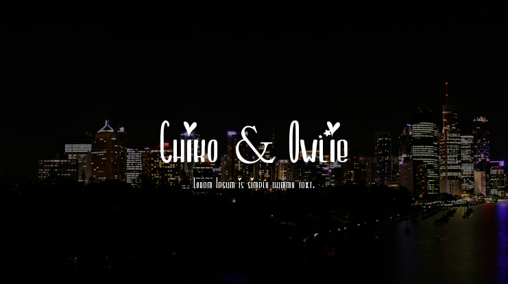 Chiko & Owlie Font