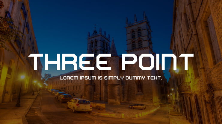 Three Point Font
