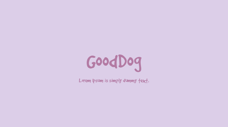 GoodDog Font