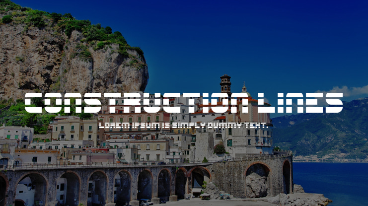 Construction Lines Font