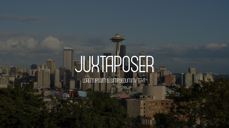 Juxtaposer Font