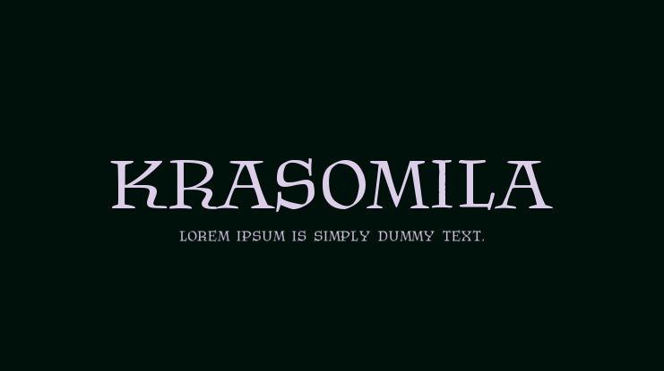Krasomila Font