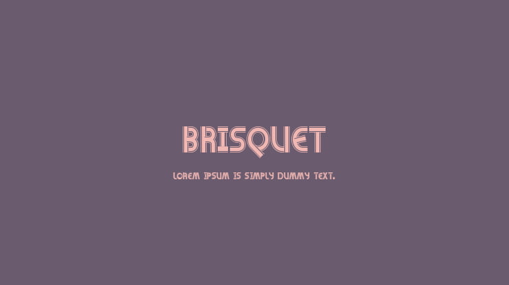 Brisquet Font