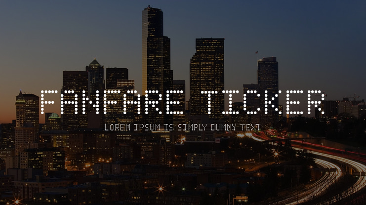 Fanfare Ticker Font Family