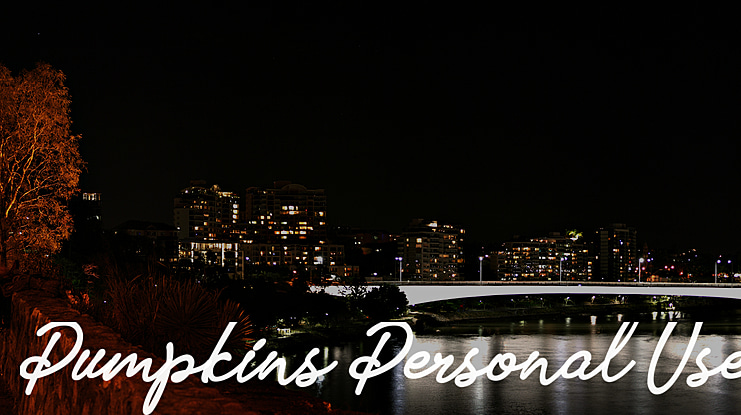 Pumpkins Personal Use Font