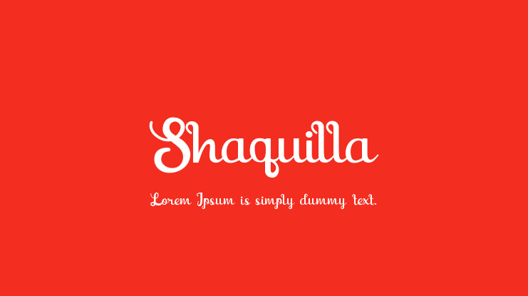 Shaquilla Font