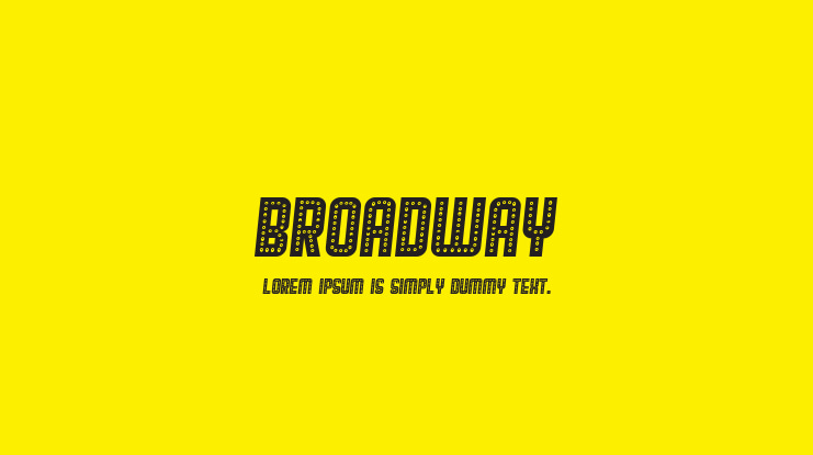 Broadway Font Family