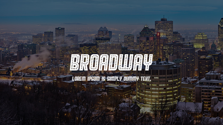 Broadway Font Family