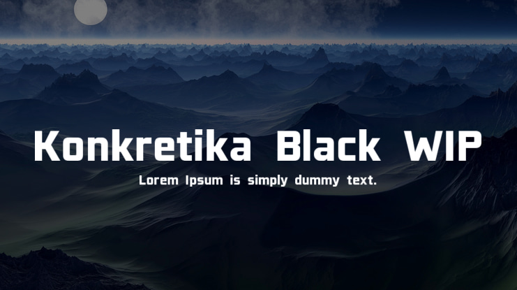 Konkretika Black WIP Font