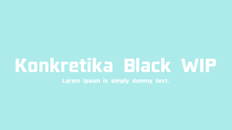Konkretika Black WIP Font