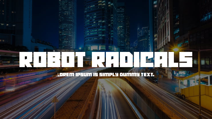 Robot Radicals Font Family