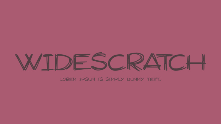 Widescratch Font Family