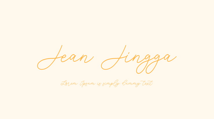 Jean Jingga Font Family