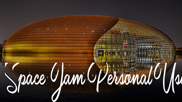 Space Jam Personal Use Font