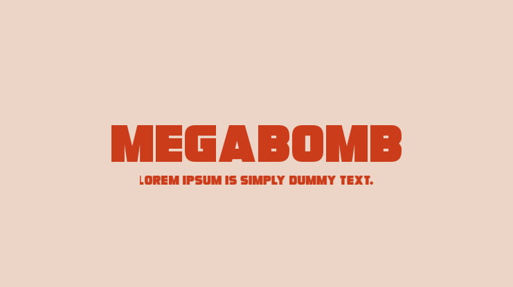 Megabomb Font Family