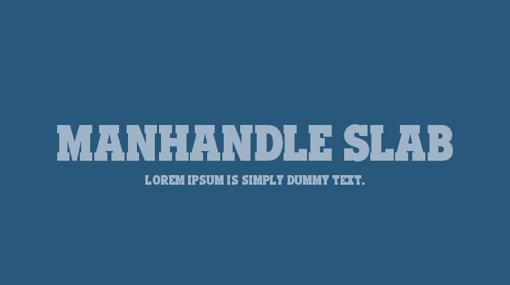Manhandle Slab Font Family