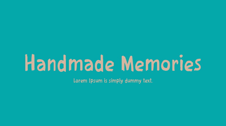 Handmade Memories Font