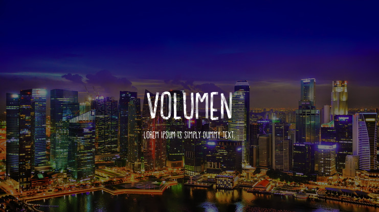 Volumen Font