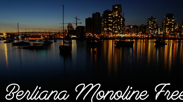 Berliana Monoline Free Font