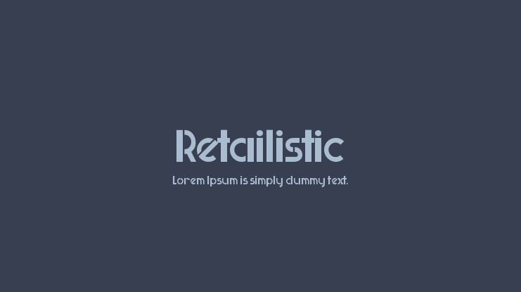 Retailistic Font