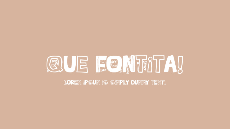 Que FONTita! Font