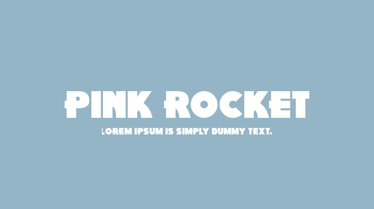 Pink Rocket Font Family