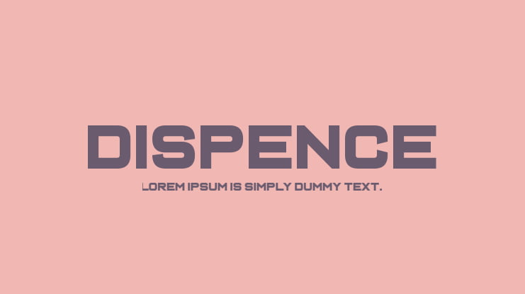 Dispence Font