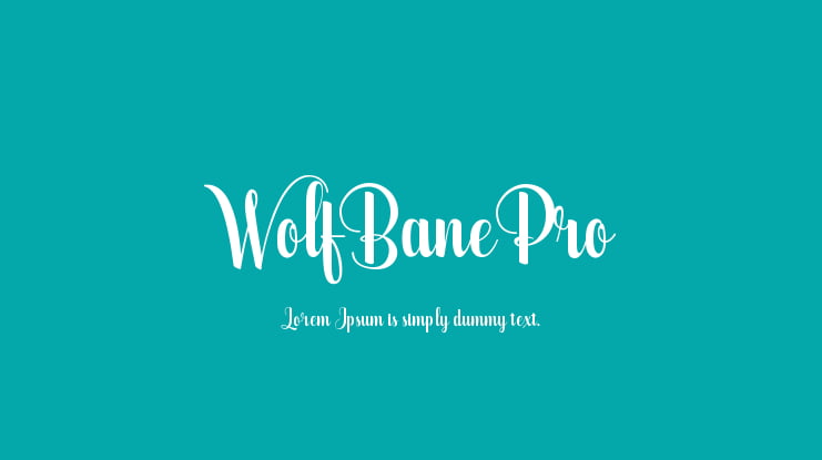 WolfBanePro Font