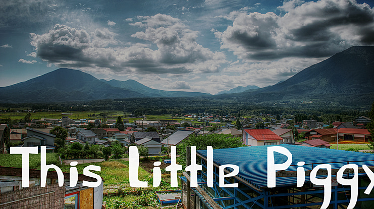 This Little Piggy Font